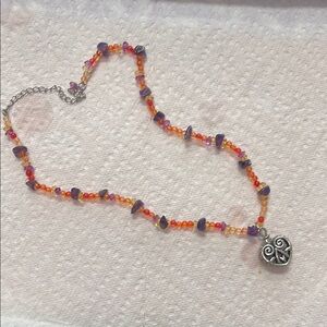 Colorful Heart Pendant Necklace